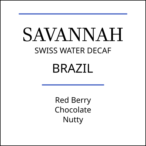 Brazil Savannah Swiss Water Decaf - Pebble & Pine Coffee