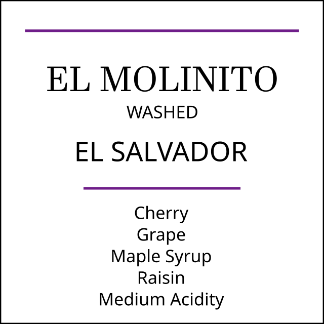 El Salvador El Molinito Medium Roast - Pebble & Pine Coffee