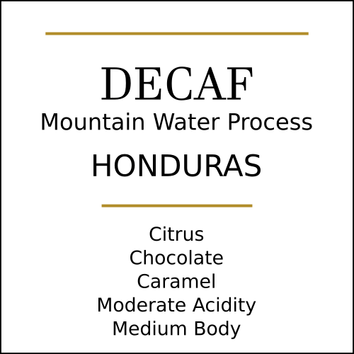 Honduras Decaf Medium Roast - Pebble & Pine Coffee
