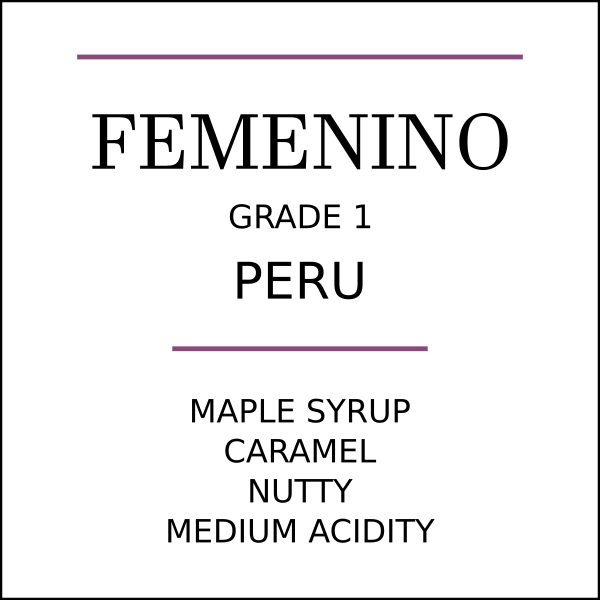 Peru Cafe Femenino Dark Roast - Pebble & Pine Coffee