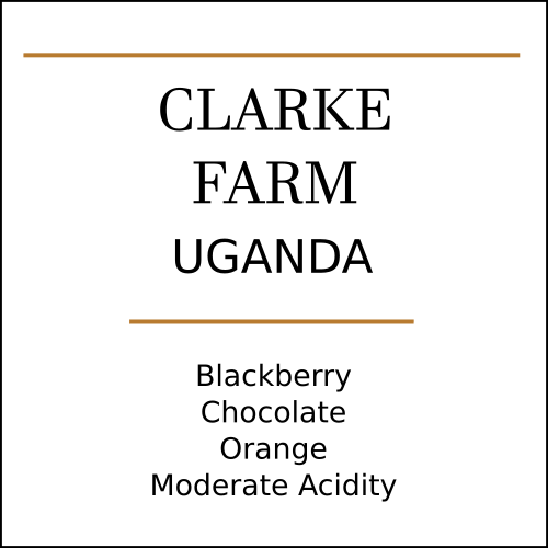 Uganda Clarke Farm Medium Roast - Pebble & Pine Coffee
