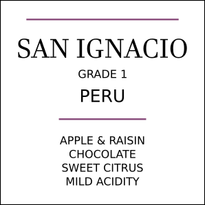 Peru San Ignacio Dark Roast - Pebble & Pine Coffee