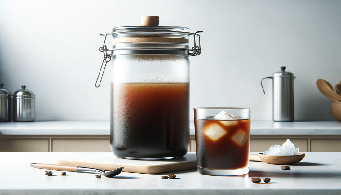 An image showing the cold brew coffee-making process.