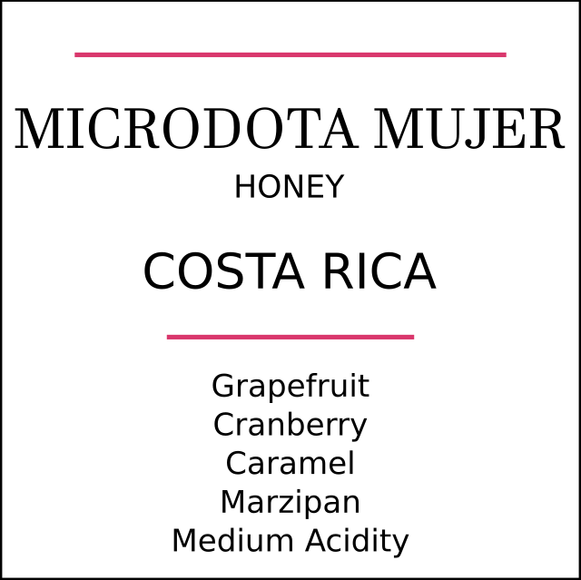 Costa Rica Microdota Mujer Coffee