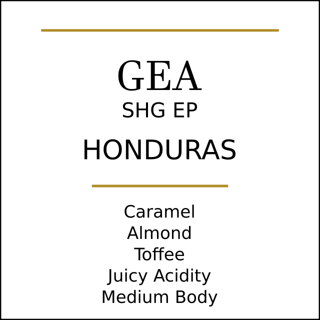 Honduras Gea Medium Roast - Pebble & Pine Coffee