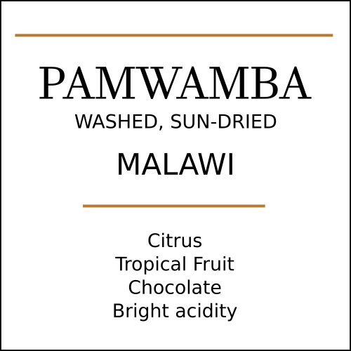Malawi Pamwamba Coffee Beans - Pebble & Pine Coffee