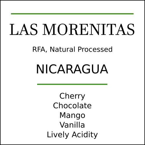 Nicaragua Las Morenitas Medium Roast - Pebble & Pine Coffee
