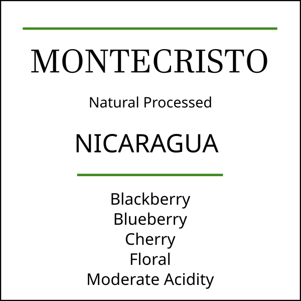 Product image for the Nicaragua Montecristo coffee