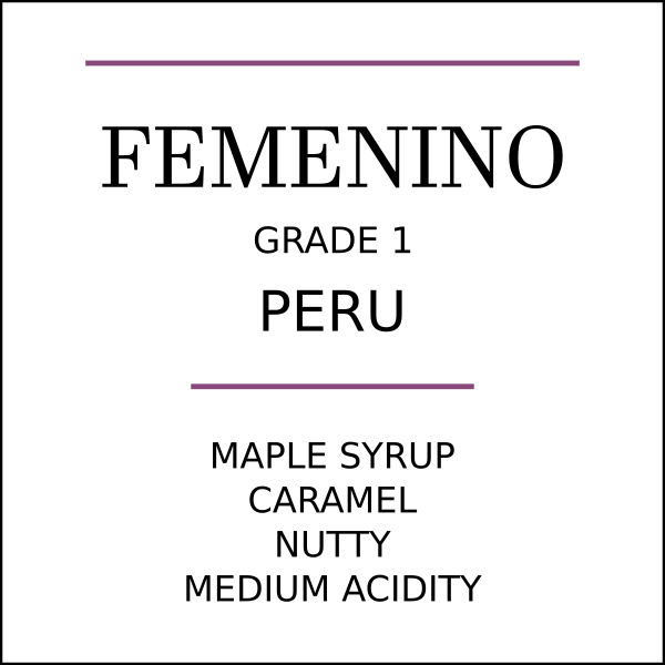 Peru Cafe Femenino Dark Roast