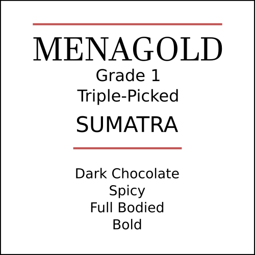 Sumatra Menagold Coffee Beans