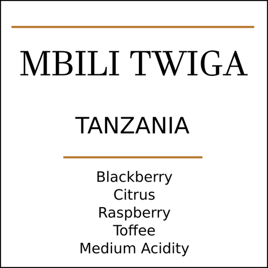 Tanzania AA Mbili Twiga Medium Roast - Pebble & Pine Coffee